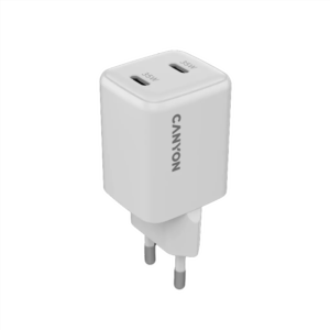 CANYON CARGADOR CU35CC GAN 35W 2XPD USB-C EU BLANCO