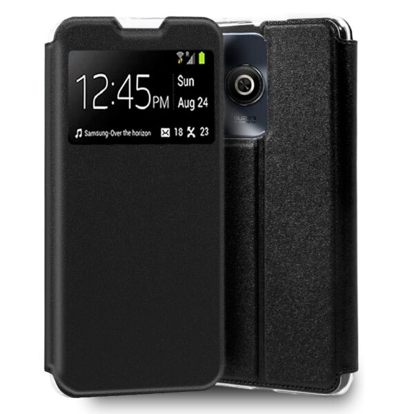 COOL FUNDA FLIP COVER ZTE BLADE A75 LISO NEGRO