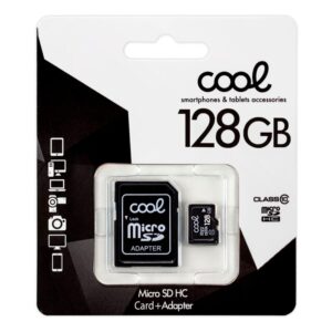 COOL TARJETA MEMORIA MICRO SD CON ADAPTADOR X128 GB (CLASE 10)