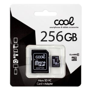 COOL TARJETA MEMORIA MICRO SD CON ADAPTADOR X256 GB (CLASE 10)